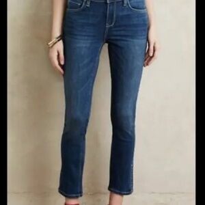 Pilcro and the Letterpress - Stet Ankle Zip Jeans straight leg size 32 denim